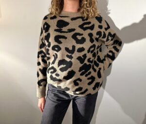 Robe/pull léopard Luisana